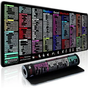 Excel Cheat Sheet Desk Pad (2026 Pro) -- 231+ Shortcuts  Pad for Keyboard and , XXL  Non-Slip Desk Mat for Office, , Gaming, Data Analysis, 31.5 x 11.8 in