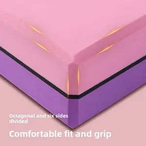 Supply EVA two-color yoga bricks, pressure-resistant sports, fitness dance, leg-pressing yoga blocks, foam bricks