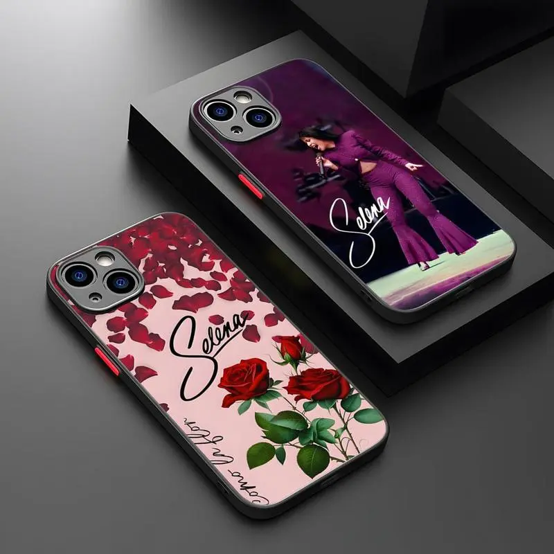 Selena Quintanilla Matte Transparent Shockproof TPU-Polycarbonate Cellphone Case, Protective Casing for iPhone 17,16,15,14,13,12,11 Pro Max Plus Air, Mobile Phone Devices Protection Accessory