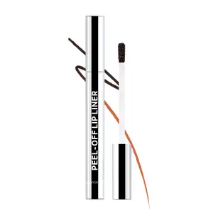 Long-Lasting Natural Lip Liner Pen & Gloss, Waterproof Transferproof High Coverage, Instant Color, Available in Coffee Cacao Nude Shades