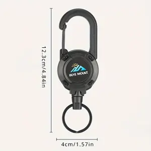 Durable Tactical Retractable Keychain Retractable Keychain Outdoor Camping Hiking and Fishing