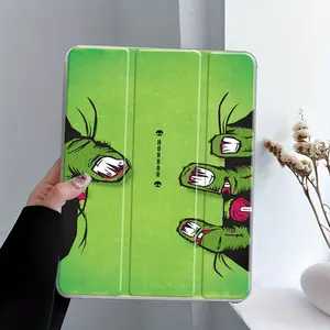 Gothic Horror Zombie Hand Art iPad Case, Tablet Protective Cover, Transparent Acrylic Hard Back Panel With Pencil Slot, Suitable for Ipad mini, pro, air, home, office, school, Scratch-resistant Ultra-thin, Shock-resistant Full Cover Protective Case