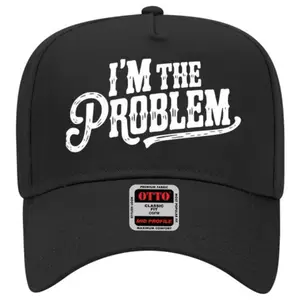 Unisex Trucker Hat - "I'm The Problem" Funny Graphic Baseball Cap - Adjustable Mesh Back Hat for Men & Women - Trendy Streetwear Snapback