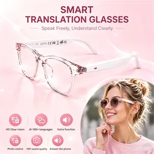 The 2026 model of these stylish, trendy smart translation glasses supports real-time and video translation in over 160 languages. Designed for both men and women, these smart glasses feature photochromic lenses, making them the ideal choice