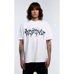 REVENGE SMOKE LIGHTNING TEE WHITE FW25