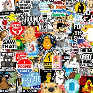 Funny Stickers for Adults, Prank Meme (Dirty) Hilarious Sticker Pack for Laptop