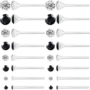 Sensitive Ears? Try 8 Pairs Plastic Earrings with Silicone Backs!