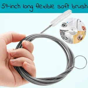 5 pieces 150cm drainage hole cleaning brush cleaning tools - Refrigerator drainage outlet pipe water accumulation ice blockage remover