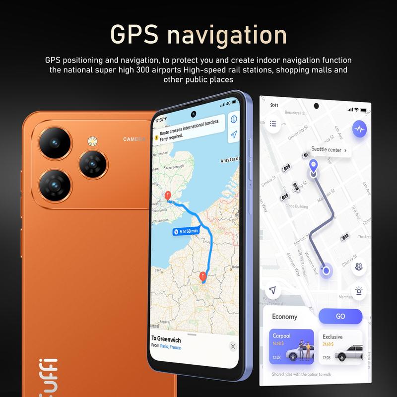 Fuffi Smart Unlock Phone 6.56 Inches 3+32GB Memory 2+2mp Camera 4g Network Dual Sim 3100mah Battery Android GPS