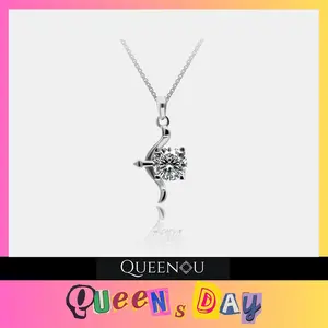 【891】QUEENSDAY Unique Zodiac Significance Synthetic Moissanite Necklace - Personalized Birthstone & Zodiac Sign Jewelry, Luxury Gift for Women, Anniversary/Birthday Gift