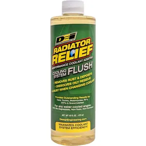 Radiator Relief Cooling System Flush 16 oz – Engine Radiator Cleaner and Cooling System Flush Treatment for Improved Cooling Performance and Rust Removal