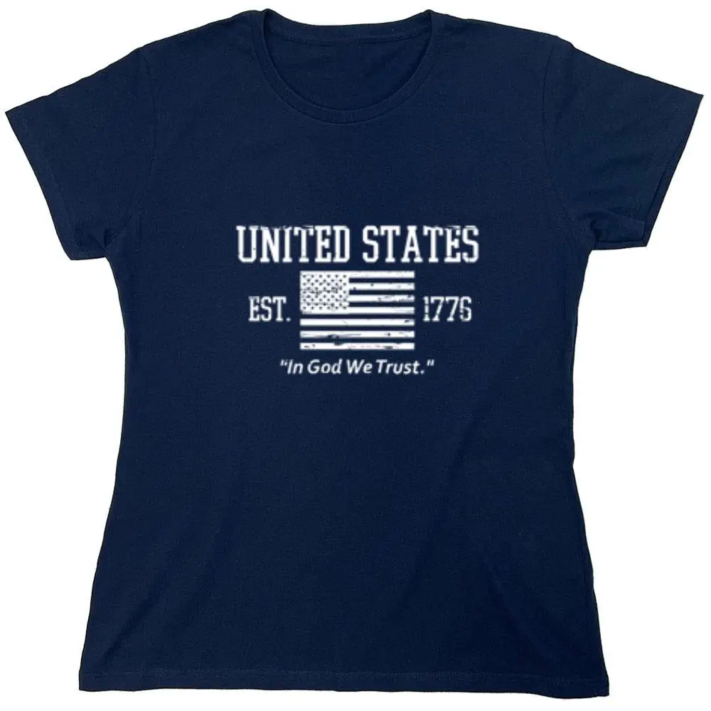 United States In God We Trust - Patriotic T-Shirt - Womens
