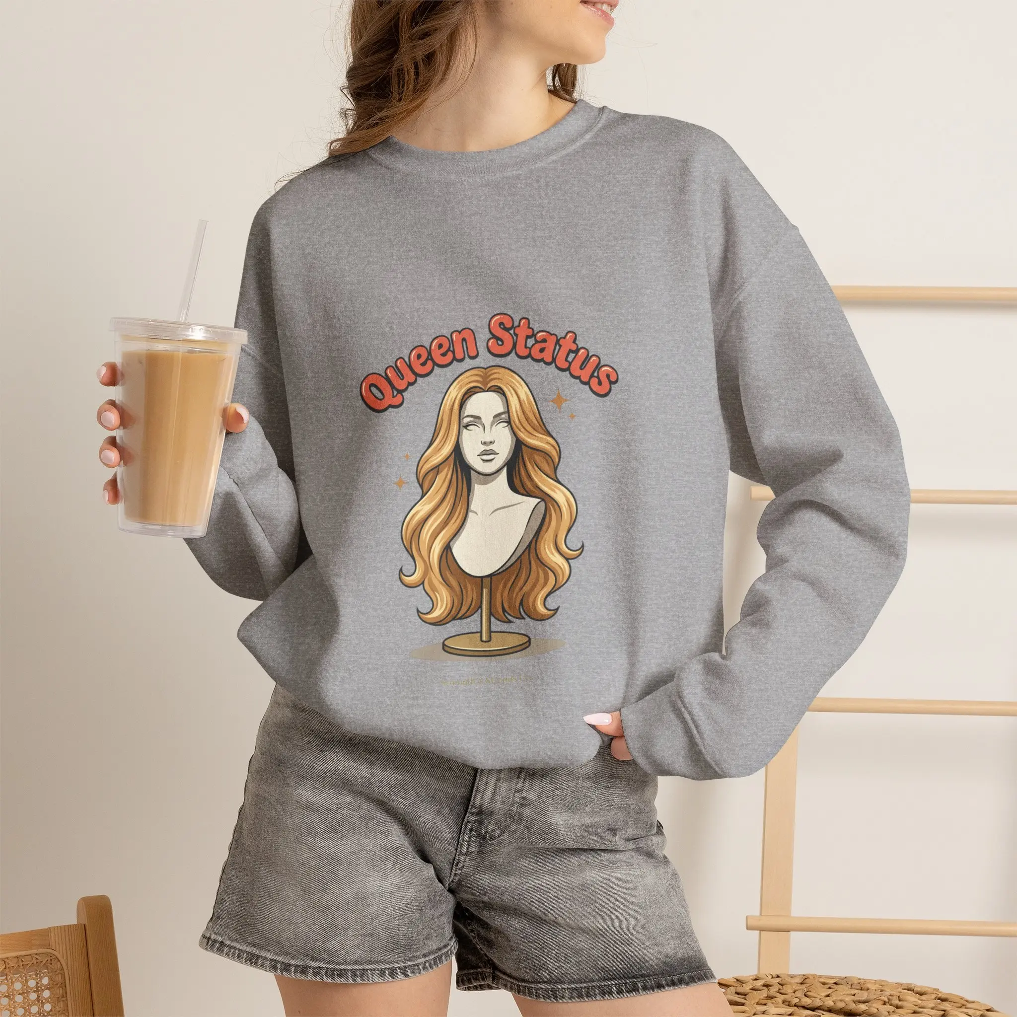 Queen Status Blonde Crewneck Sweatshirt