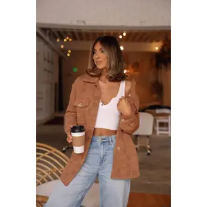 Mocha Textured Knit Jacket