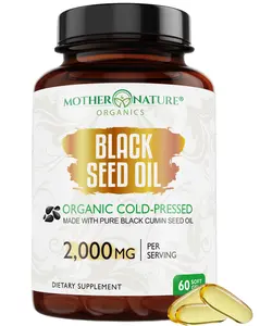 Organic Black Seed Oil Softgels — 2,000mg per Serving