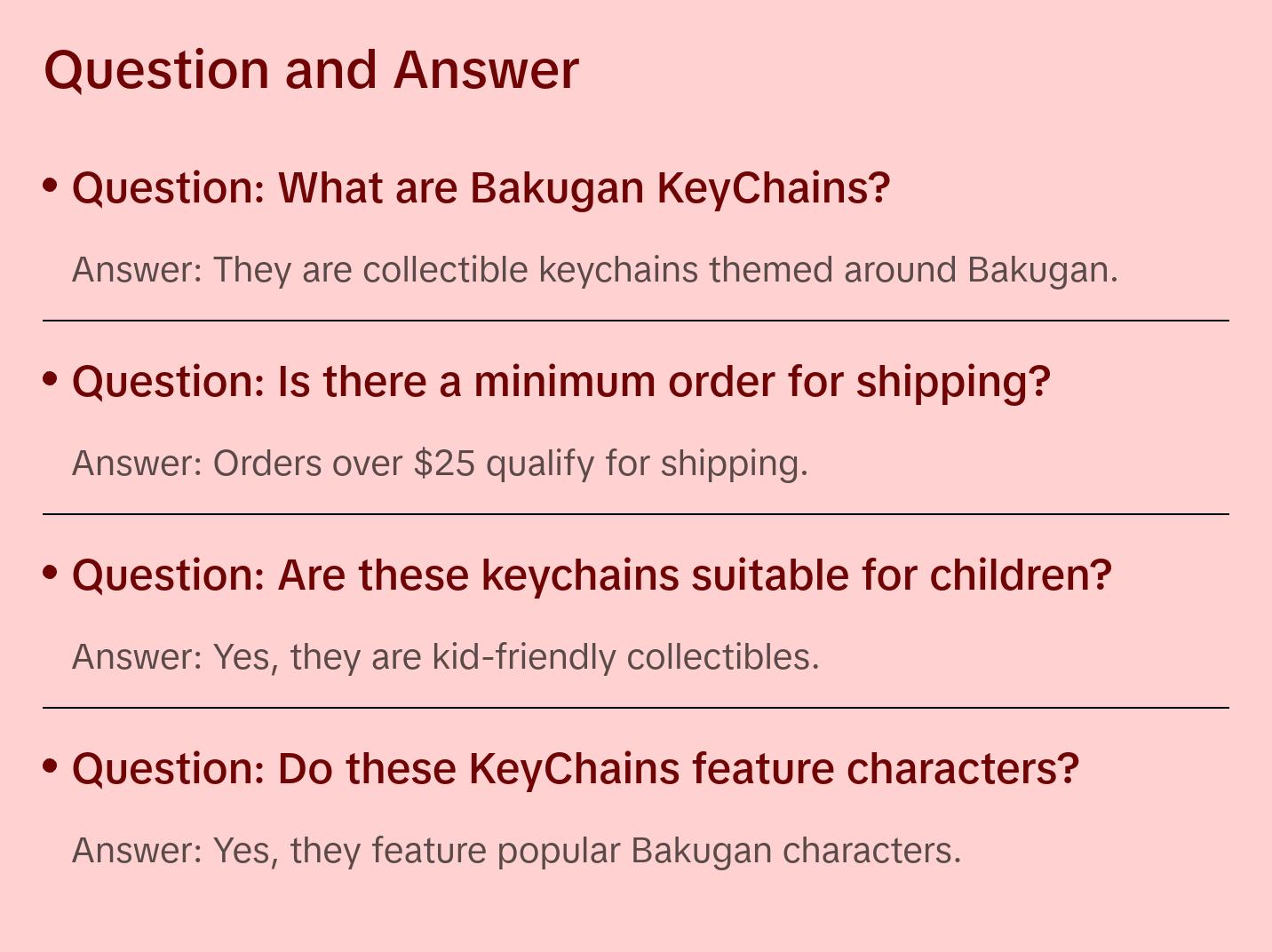 Bakugan KeyChains