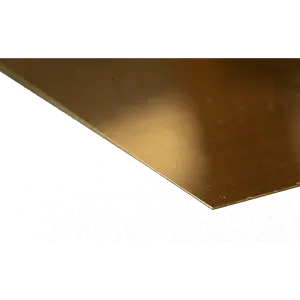 Brass Sheet: 0.010" Thick x 6" Wide x 12" Long (1 Piece)