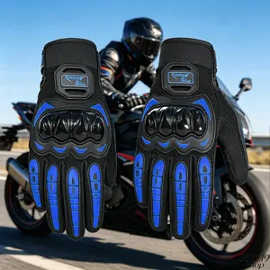Summer Breathable Motorcycle Riding Gloves with Hard Knuckle & Touchscreen, Durable Tactical Motorbike Gloves for Dirt Bike, Moto Riding & Outdoor Sports