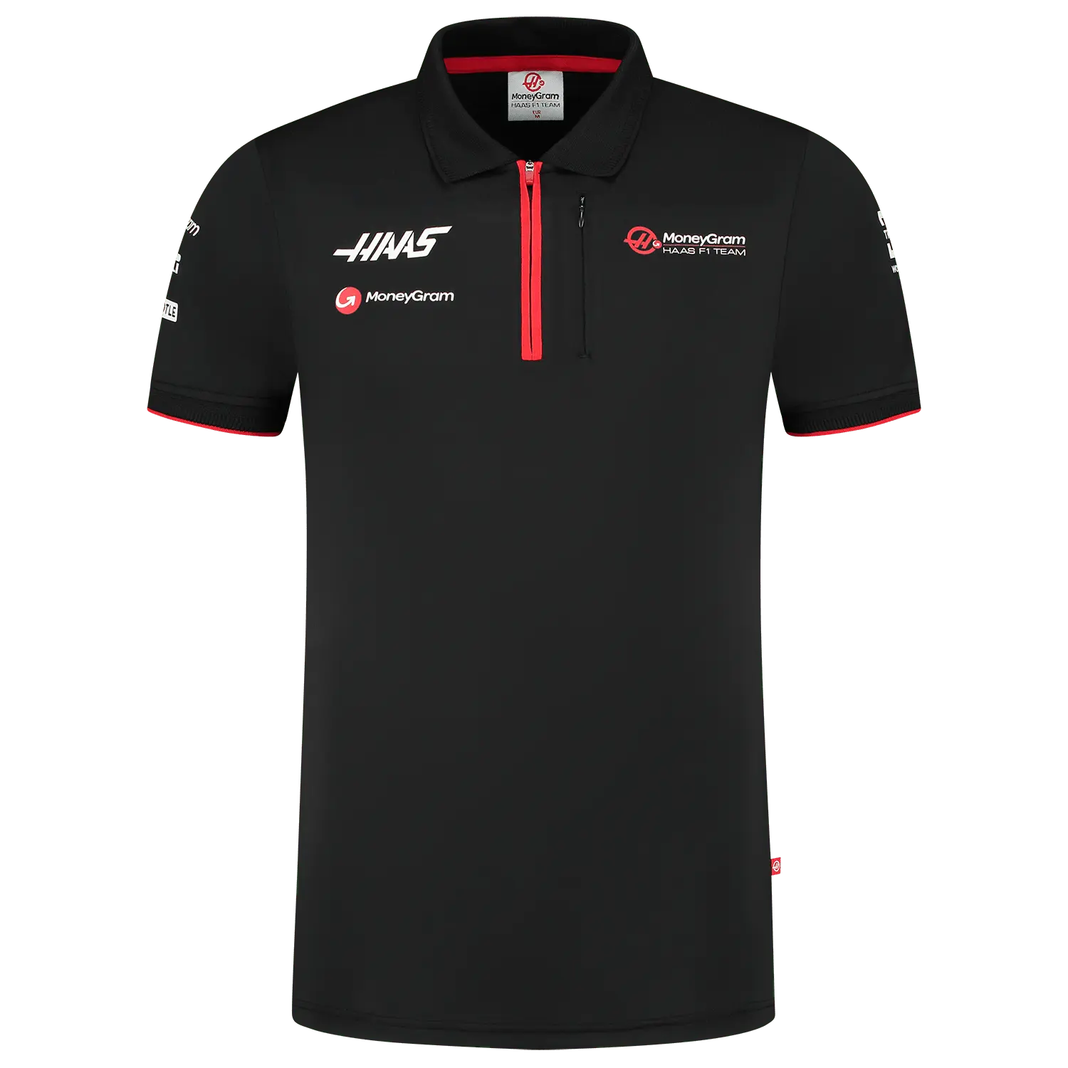 Haas Racing F1 Men's Team Fitted Polo Shirt - Black