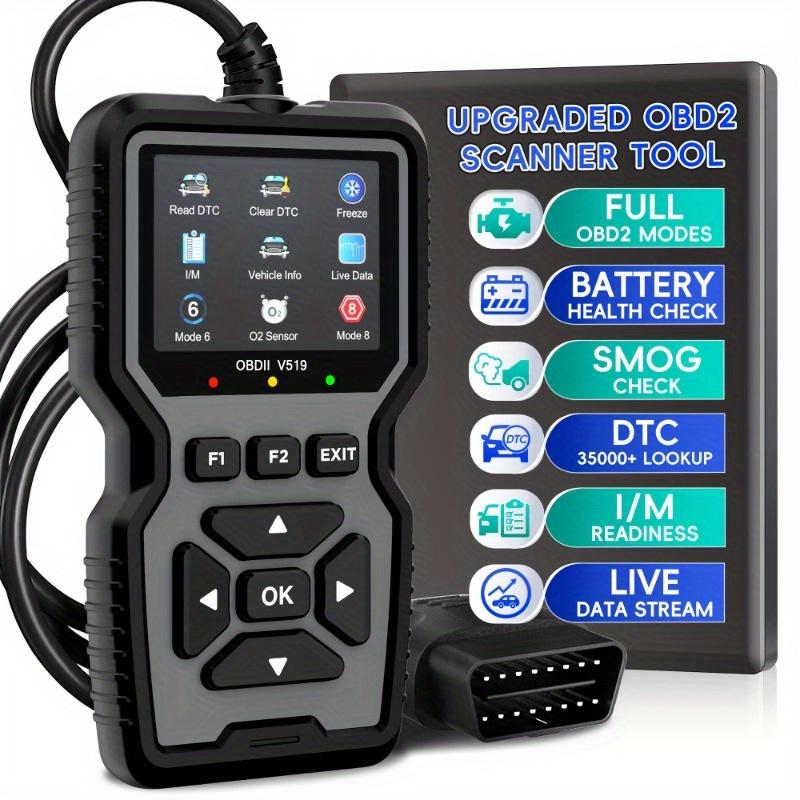 OBD2 Advanced Diagnostic Tool Professional Engine Code Reader Reset Real-Time Data for Mode 6 & 8 Vehicles After 1996 OBDII/EOBD CAN No Battery Required