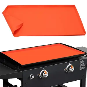 Silicone Grill Mat, Full-edge Silicone Griddle Mat, Grill Cover Mat, Indoor Grill Accessories for Blackstone 36 Inch Grill