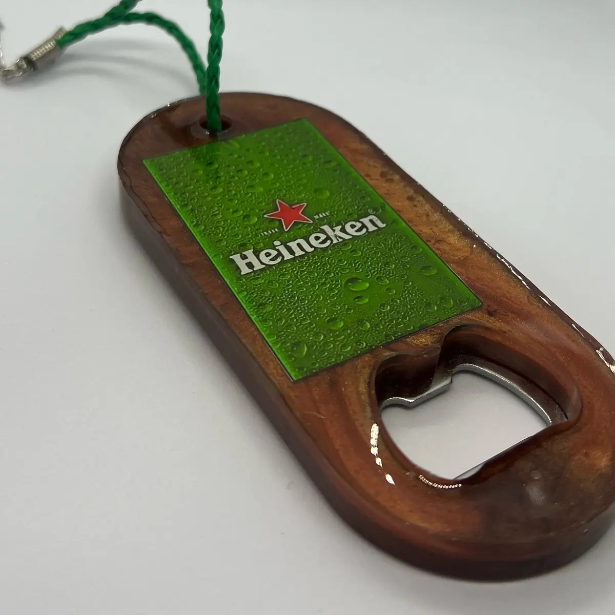 HEINEKEN  Custom Resin Bottle Opener – Handmade & Personalized Barware