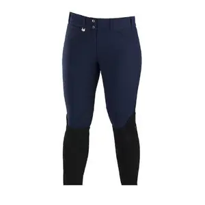 Women's HORZE HORSE BREECHES Grand Prix Dark Blue Self Patch EU 46