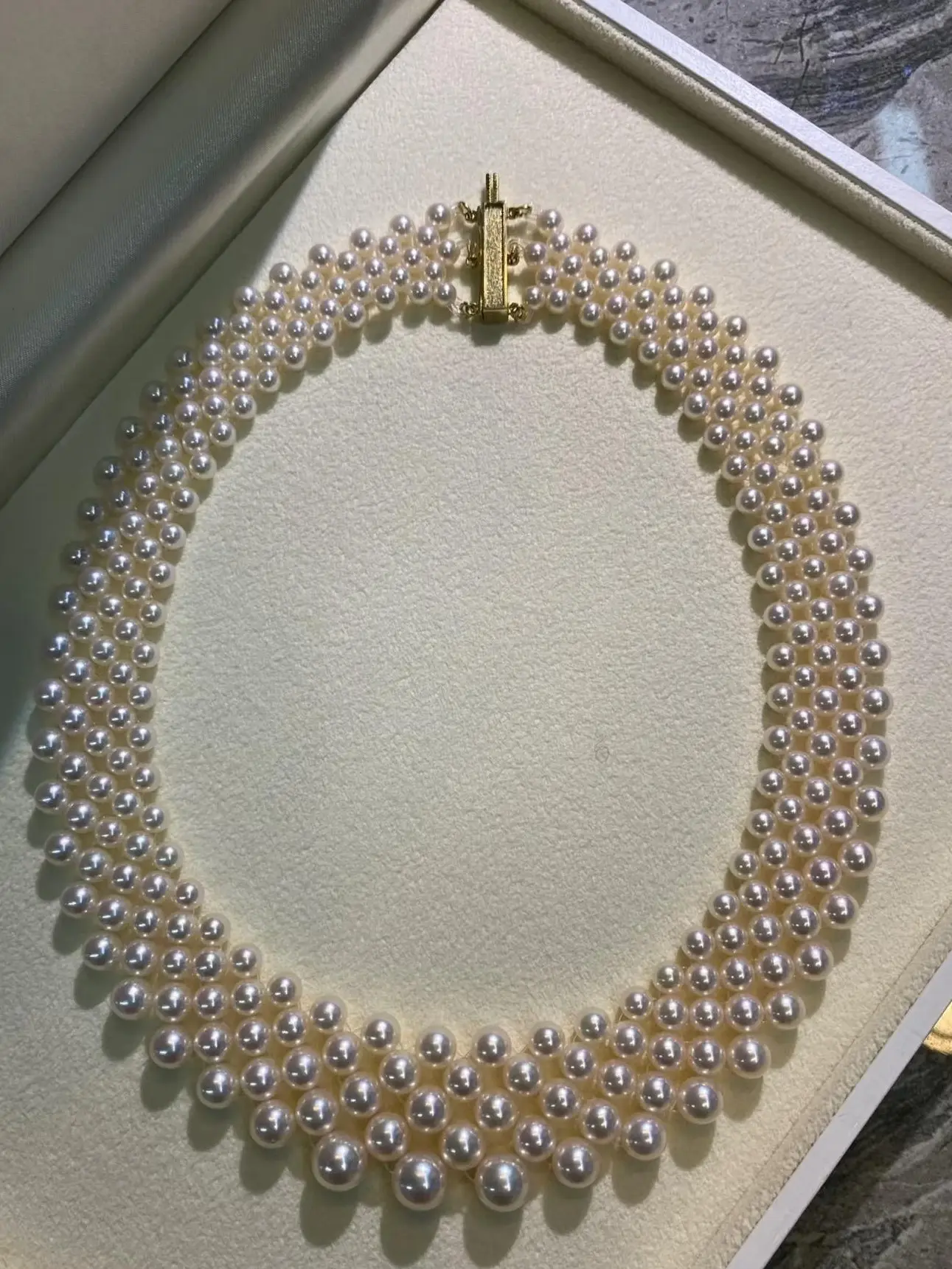 NO.07-Beautiful baby pearl woven necklace