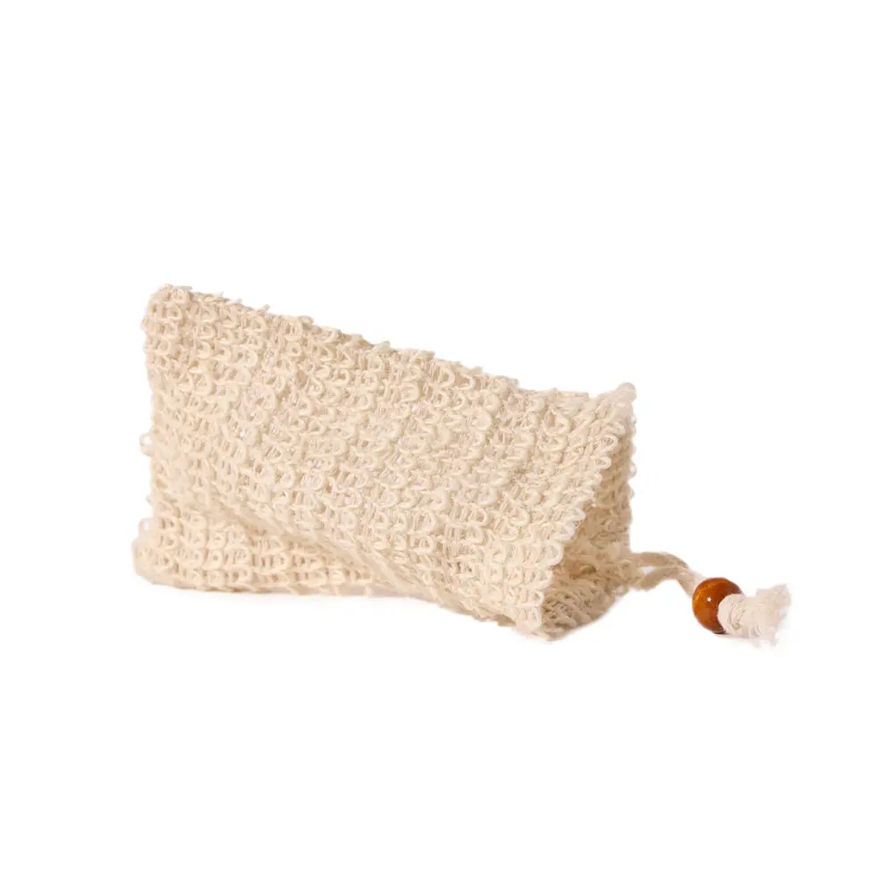 Sisal Soap Saver Bag, Natural Exfoliating Pouch for Lathering, Scrubbing & Extending Soap Life - Personal Care Beauty Accessories, USA Made, Bath, Beauty Products, Exfoliating Net Sponge Loofahs, Sponges, & Poufs