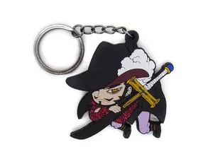 ONE PIECE MIHAWK TSUMAMARE RUBBER COSPA KEYCHAIN