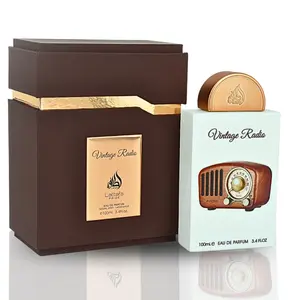 Lattafa Pride Vintage Radio for Unisex Eau de Parfum Spray 3.4 Ounce / 100 ml Non Toxic Eau De Parfum