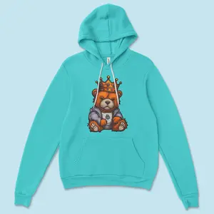 Big King Bear Hoodie Cotton Menswear Pullover