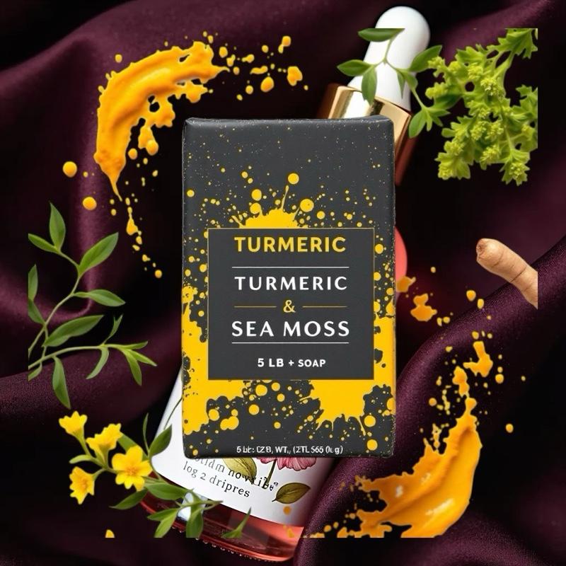 Pursuit By Brittany Ashley Turmeric, Kojic Acid and Seamoss Facial SkincareDark Spot Remover 5lb Soap Loaf Acne Brightening Discoloration Gentle