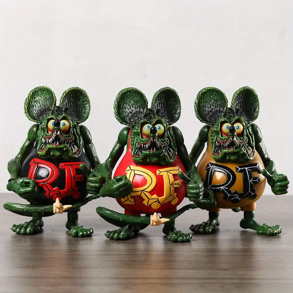12cm/4.72inch Trendy Mouse Action Figure Toy, Display Collection Doll Christmas Birthday Gift, Popularity Mouse Model Plaything