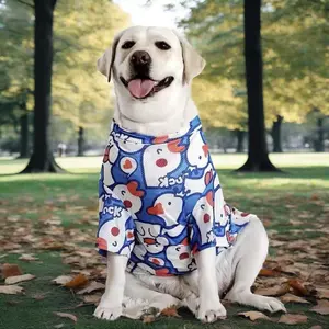 Large Dog Clothes for Labrador, Golden Retriever, Alaskan Malamute, Border Collie, Shiba Inu – Medium & Large Breed Pet Apparel for Spring & Summer