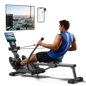 Merach NovaRow RS3 Sculls Rowing Machines for Home, Magnetic Rowing Machine with 16-Level, Simulate Real Row, Ultra-Quiet Rower, MERACH App and 1000+ Champion Coaching Course & Games