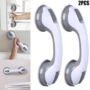 Shower Grab Bar Handle (2 Pack) – Suction Safety Grip for Bathroom