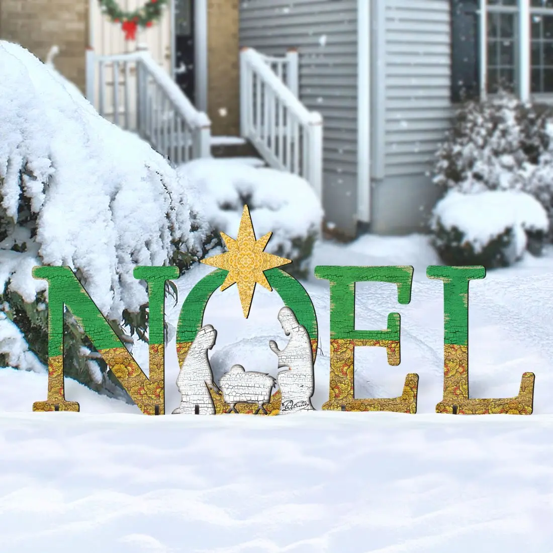 Noel Outdoor Nativity Set  by G. DeBrekht - Nativity Holiday Décor - 8121457F-S4L
