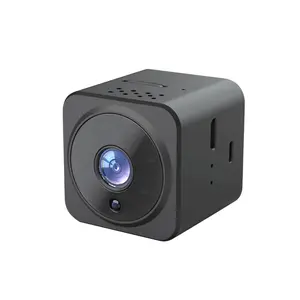 AS02 Mini Camera HD 1080P Portable Small Camcorder Micro Security Camera with Audio Video Night Vision Home Office Surveillance Cam Wireless Nanny Cam Compatible with iOS Android Phones WiFi Infrared