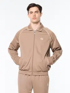 Ettore Track Jacket- Taupe Grey