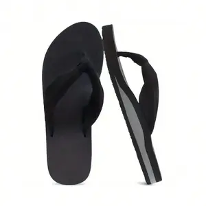 Women's Black Flip Flops for Yoga Mat Comfortable Summer Beach Walking Thong Cushion Sandals Slip On Indoor Outdoor Versatile Use