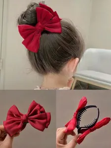 Elegant Elegance Hair Clip, Bowknot Design, Perfect for Women & Girls, High-Quality Fabric Material, Ideal Gift for Her, Hairpins