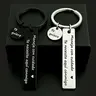 HOLDNEAR Stainless Steel Keychain for Boyfriend, Engraved Romantic Accessories with 'Te Quiero' Drive Safe Message, Unique Gifts for Man for Anniversary or Birthday, Father's Day, Men's Accessories, Gifts For Him, Keychain For Car Keys, Letter Keychain