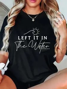 100% Cotton Christians Left It In The Water Baptism Bible Verse Gift T-Shirt
