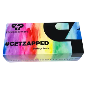 Variety Pack Pre Workout Pops with 7 Flavors, 200mg Caffeine per Pop, Energy Sport Drink