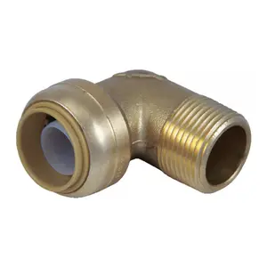 SharkBite Push to Connect 3/4 in. Brass Elbow – Fast, Reliable & Leak-Free Plumbing Solution!