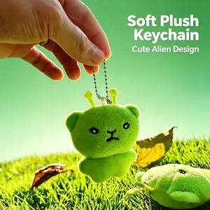 Ugly Cute Alien Cat Plush Keychain, Handmade Bag Charm, Labubu Alternative, Gift For Bestie