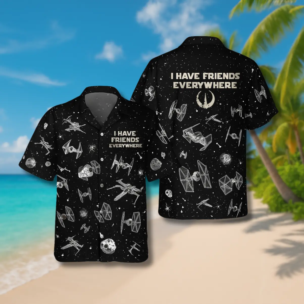 I Have Friends Everywhere HawaiianShirt, Father day gift, Hawaiian Shirt, Men Hawaiian Button Up Shirts, Funny Summer Shirt