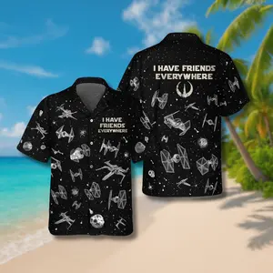I Have Friends Everywhere HawaiianShirt, Father day gift, Hawaiian Shirt, Men Hawaiian Button Up Shirts, Funny Summer Shirt