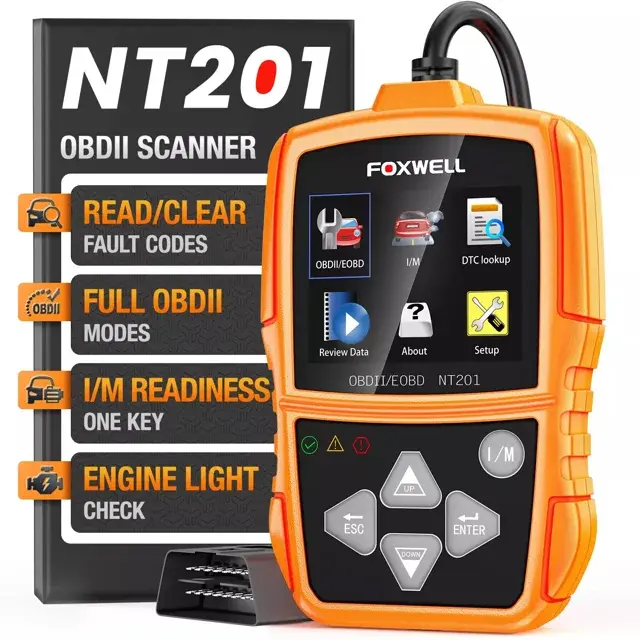 KW808 OBD2 Code Reader – EOBD Car Scanner With Live Data & Check Engine Light Reset